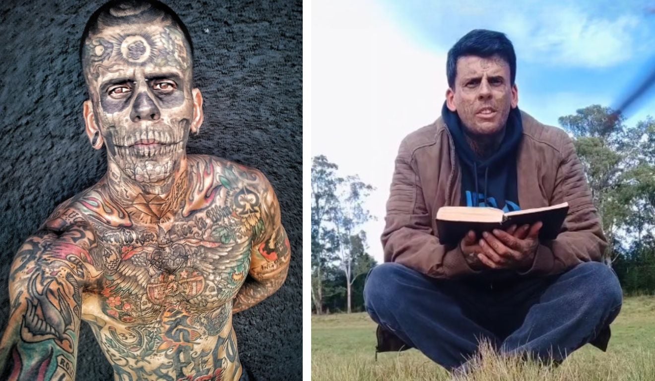 Homem mais tatuado do Brasil vira missionário e remove tatuagens do rosto: “Não aguentava mais”