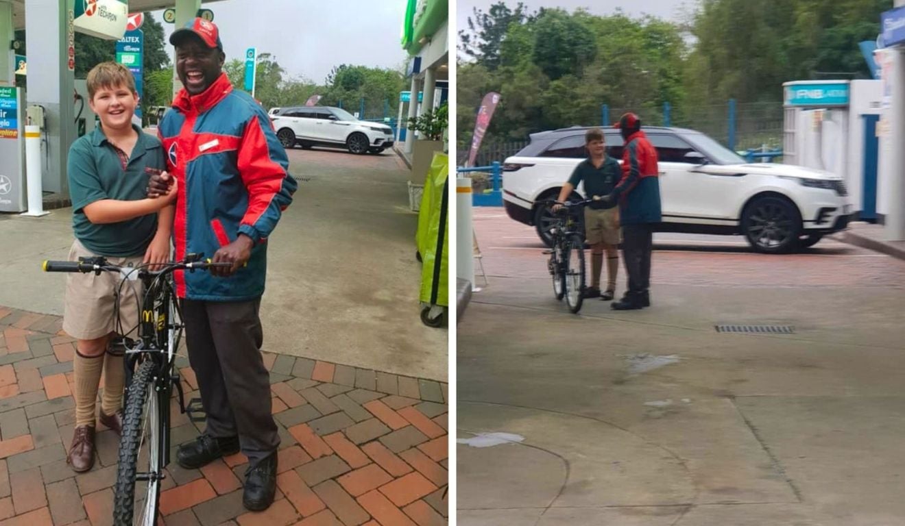 Menino de 10 anos abre mão de dinheiro de férias com a família para presentear frentista