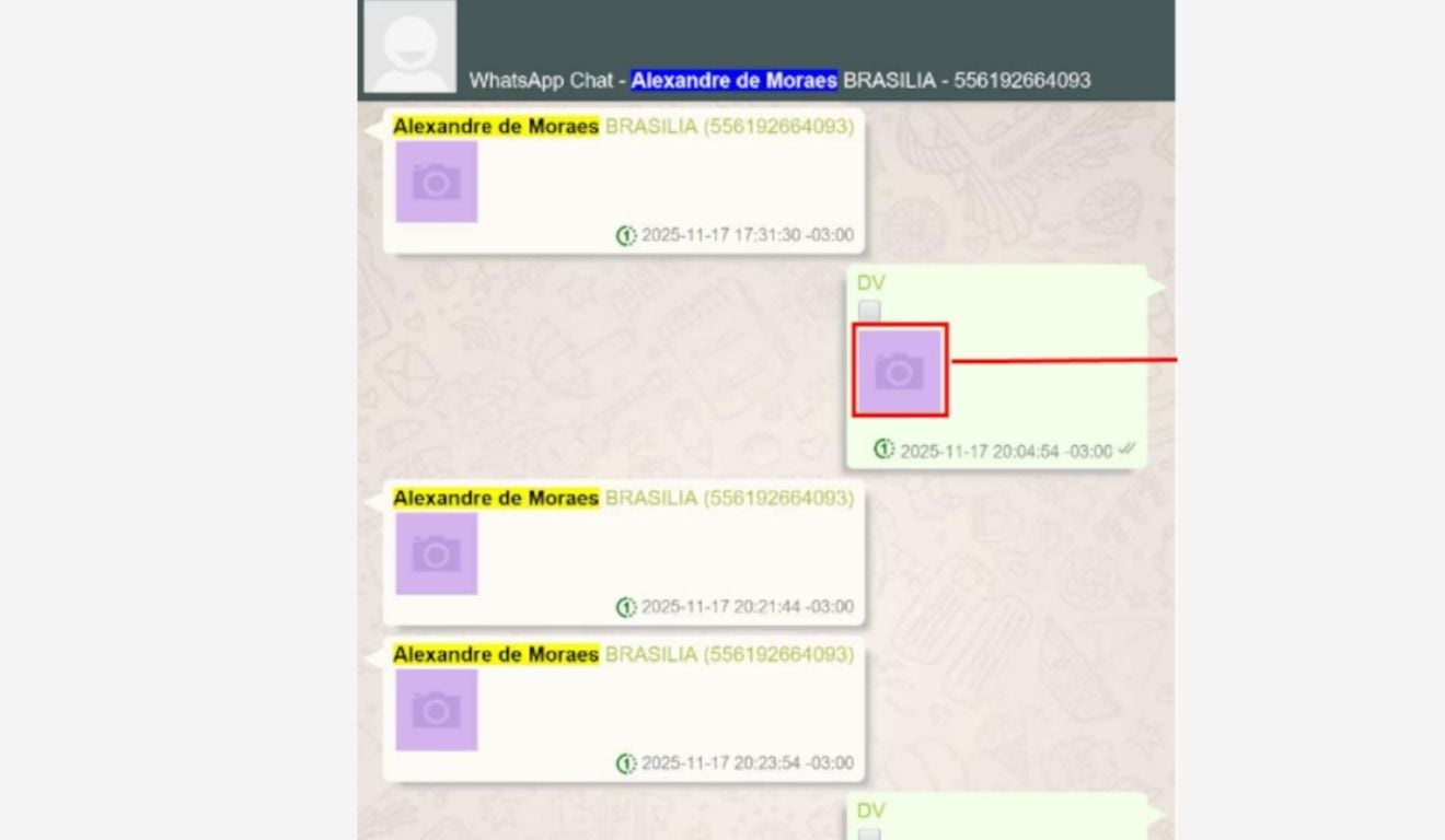 “Joinha” e mensagens apagadas: veja como eram as conversas de Moraes com Vorcaro - QTU Questões do Universo