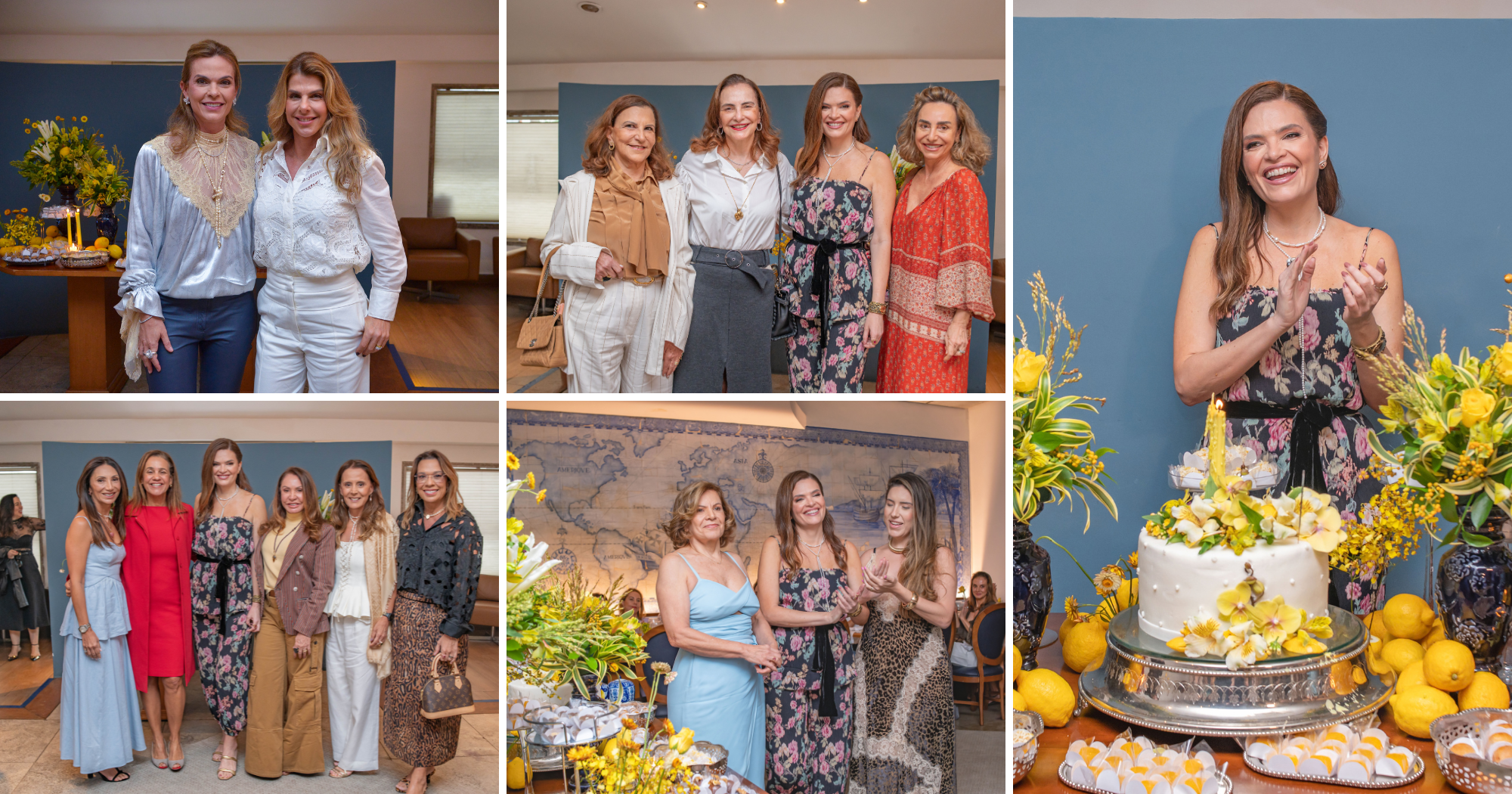 Andrea Pena ganha festa de aniversário de amigas e reúne chiques na Praia do Canto (Fotos: Pepê Fotógrafo / Márcia Monteiro)