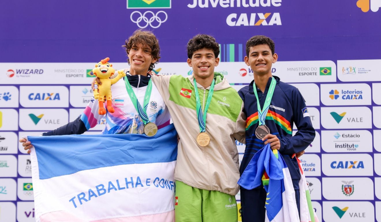 ES sobe ao pódio na marcha atlética, remo e triatlo nos Jogos da Juventude