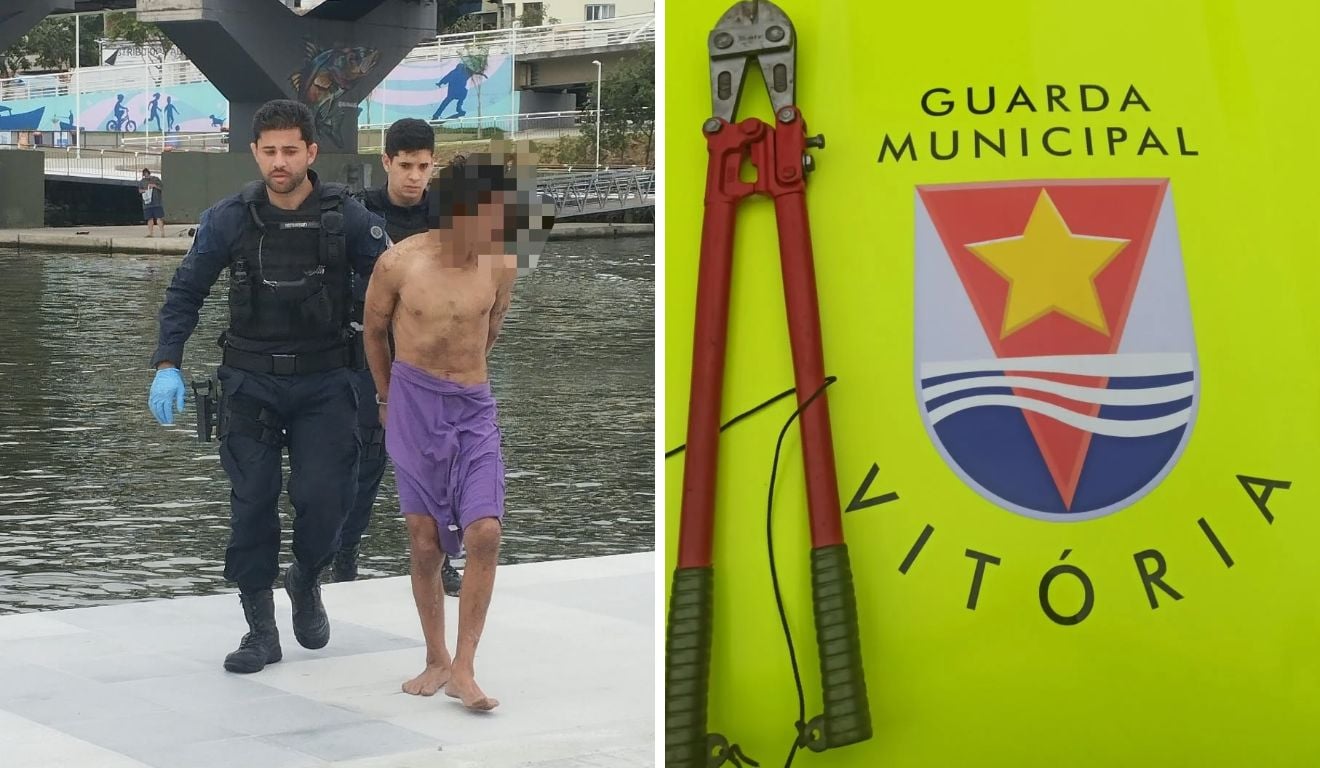 Adolescente é apreendido após furtar bicicleta e tentar fugir nadando pelo mar em Vitória