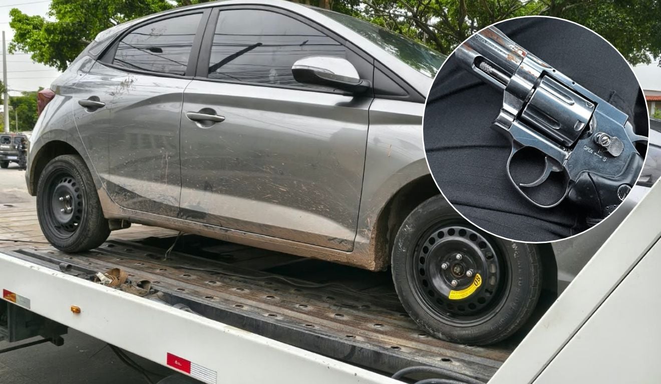 Policial pula do próprio carro em movimento para escapar de assaltantes armados na Serra