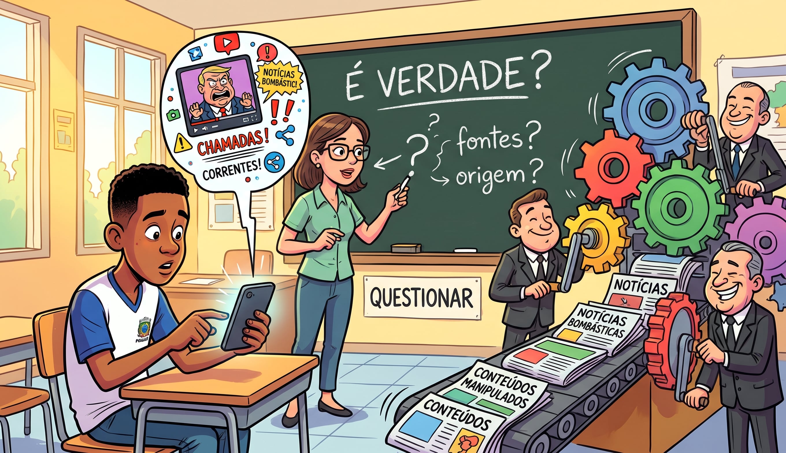 Região: A escola já ensina a usar a internet; agora deve questioná-la