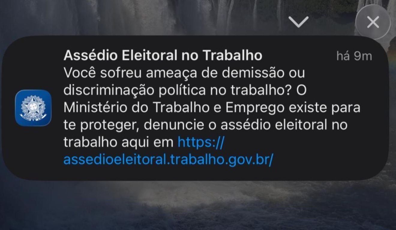 Atualização: Governo envia alerta sobre assédio eleitoral e orienta trabalhadores a denunciar ameaças