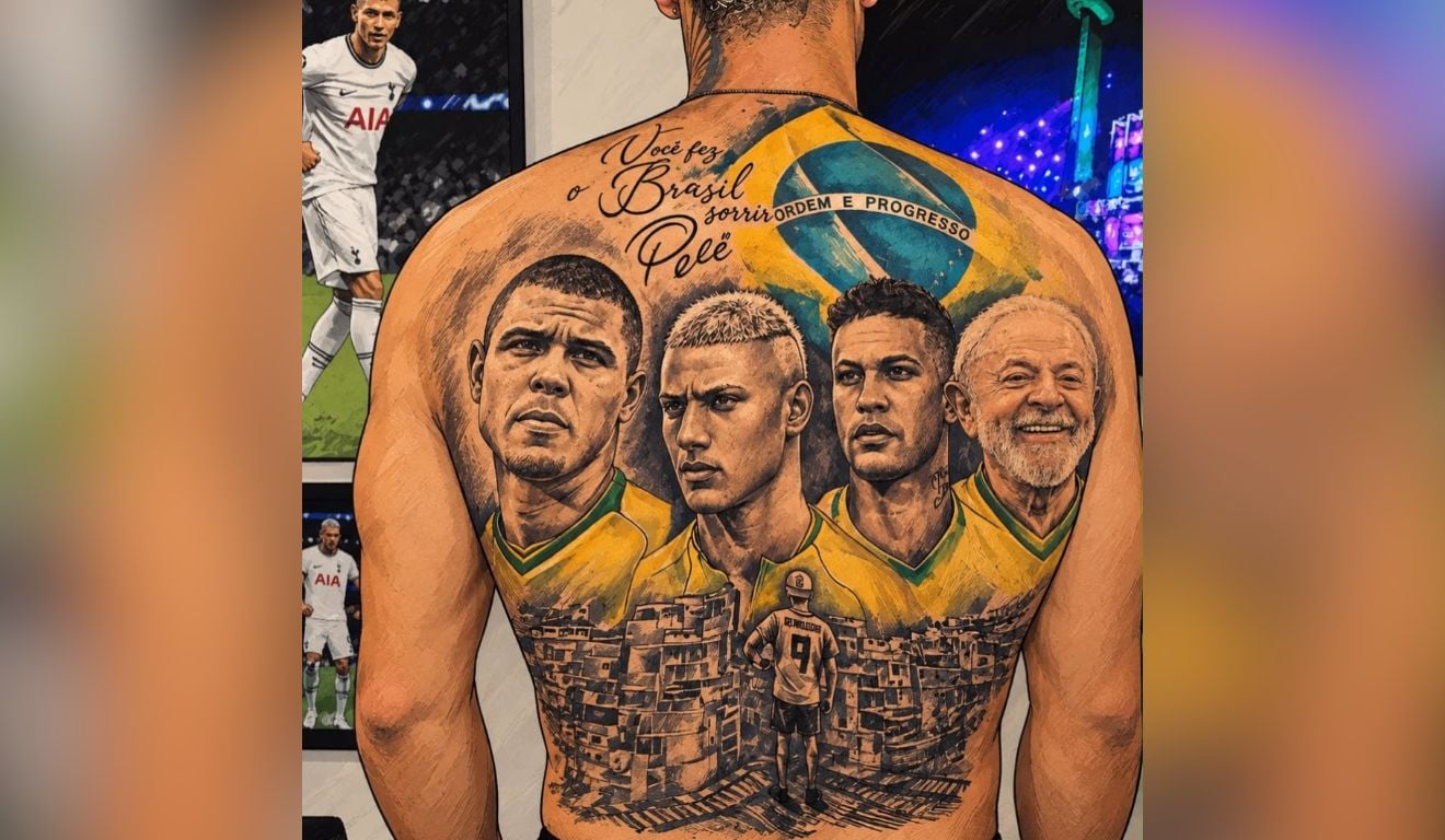 Panorama: Richarlison comemora resultado das eleições com “tatuagem” de Lula