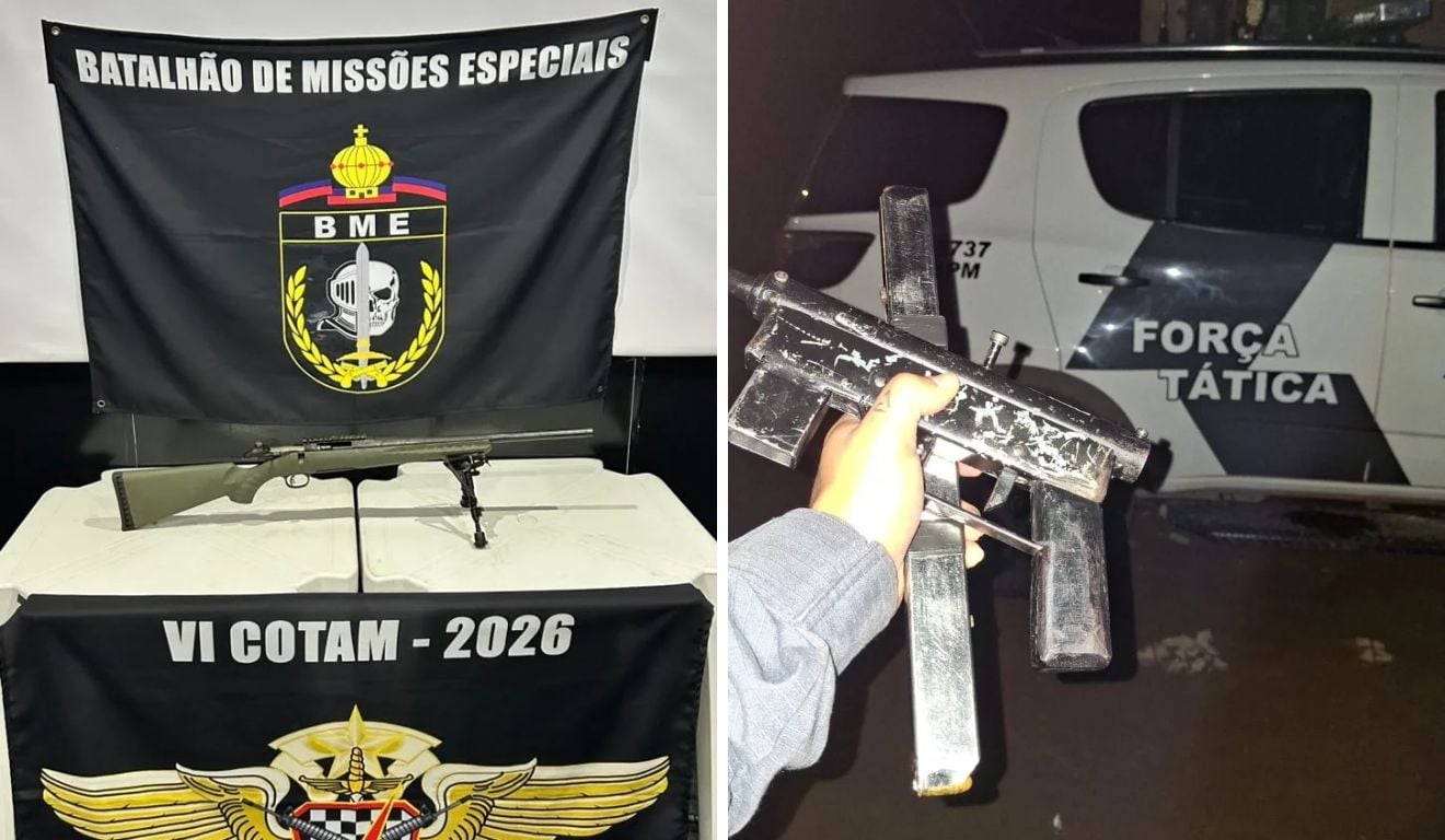 Entenda: Rifle enterrado e submetralhadora em máquina de lavar são encontrados em Vila Velha