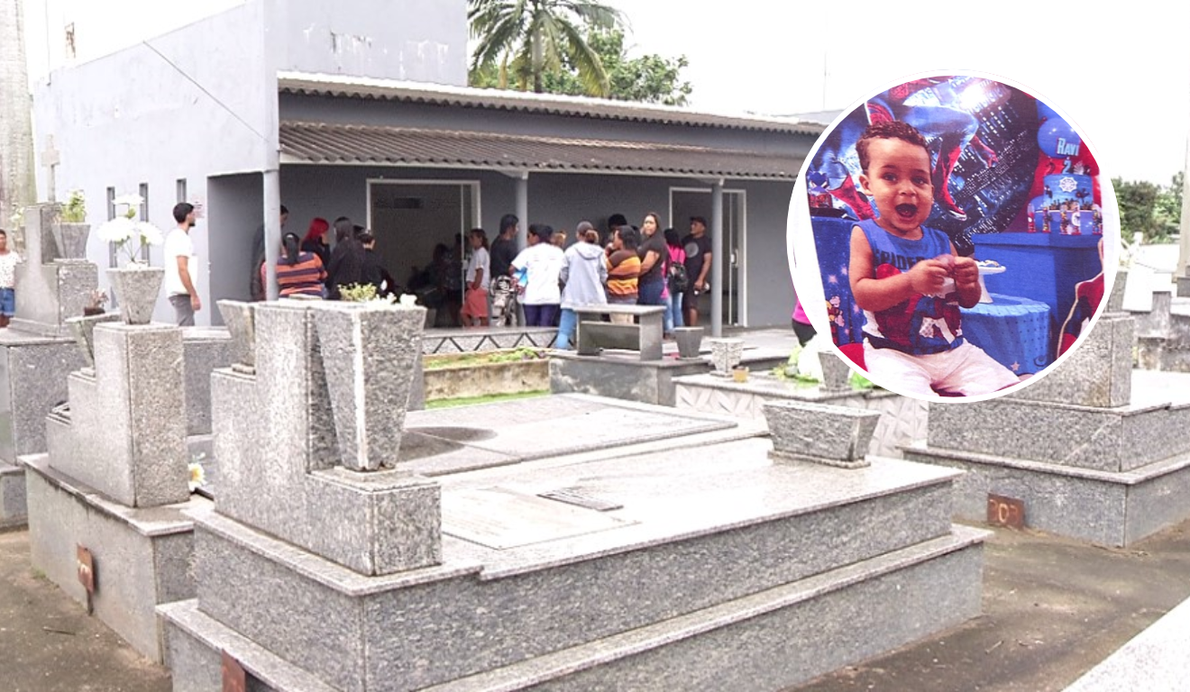 Menino de 3 anos atropelado por caminhão é sepultado na Serra