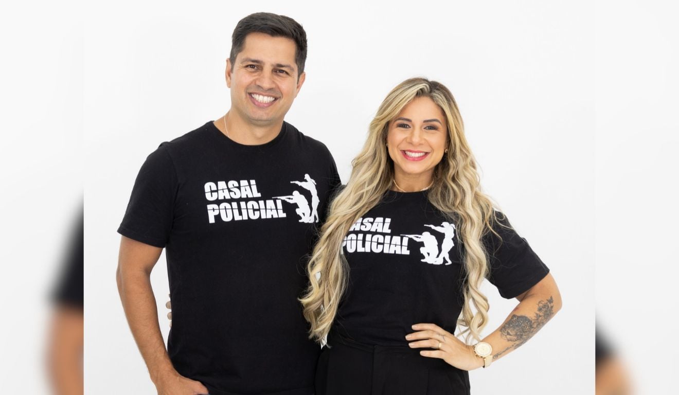 Thiago Garrocho e Reniely da Silva Maximiano, do perfil Casal Policial