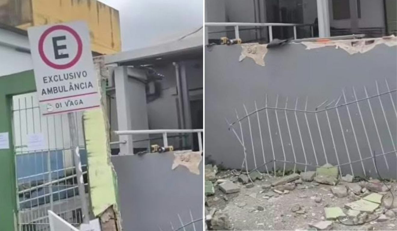 Posto de saúde é interditado após ser atingido por caminhão na Serra