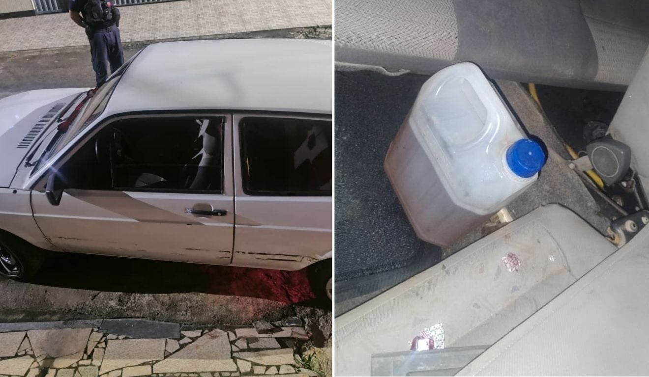 Motorista foge da Guarda com filho de 10 anos no carro após bater em poste em Cachoeiro
