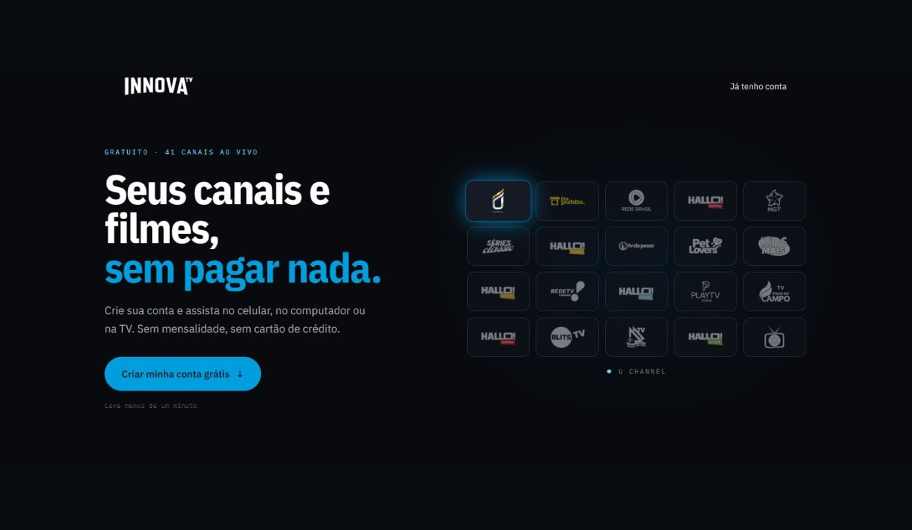 iNNova TV: Streaming gratuito chega ao Brasil com 35 canais, filmes e séries sob demanda