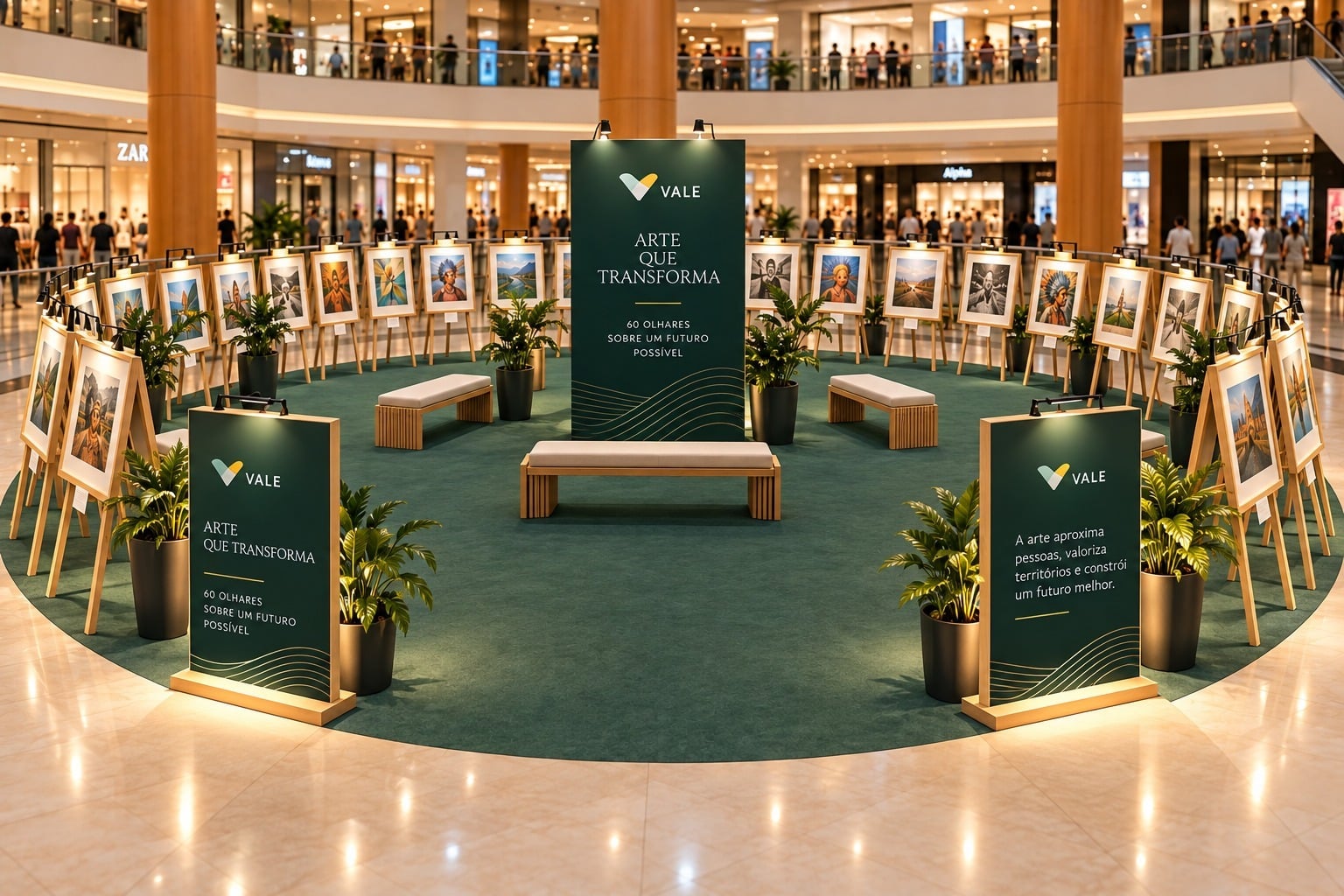 Vale em Cores transforma arte capixaba em ação solidária no Shopping Vitória